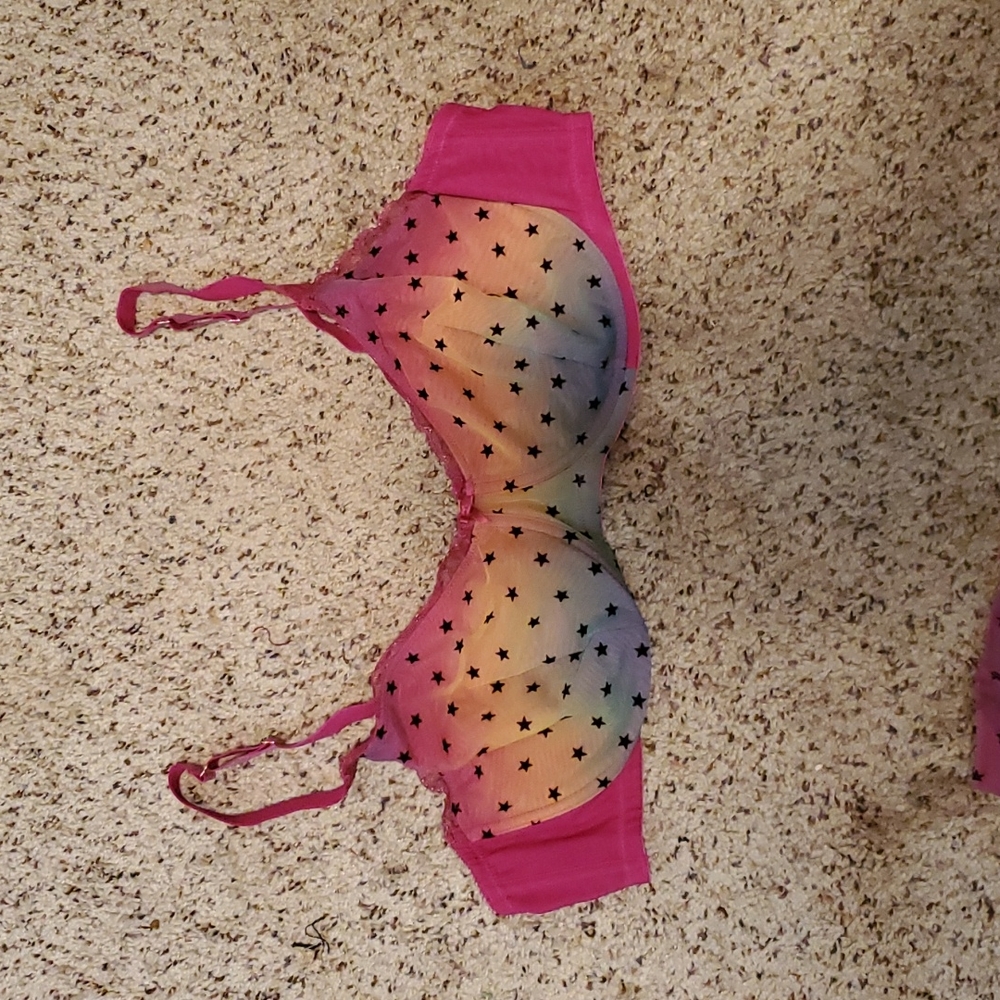 Savage X Fenty Sheer Star print bra